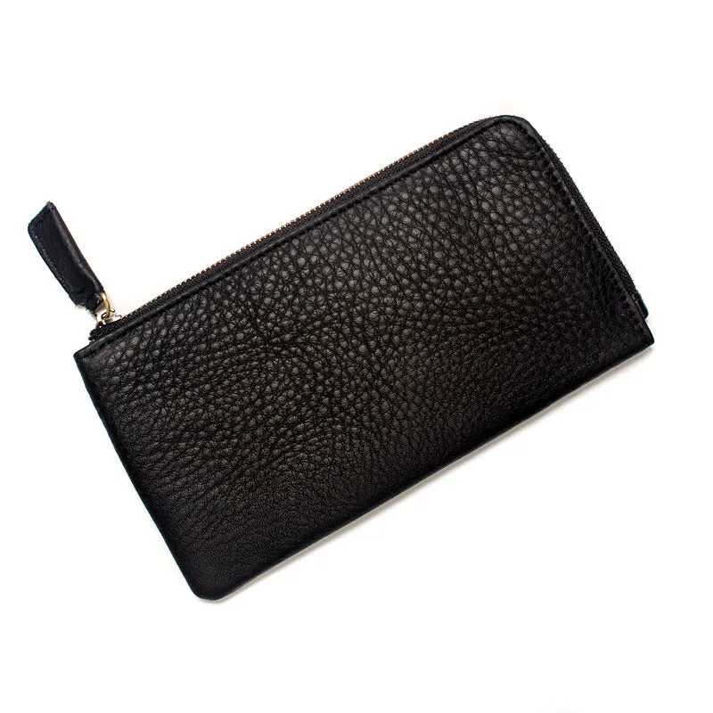 Fashion LEATHER Womens Long Clutch Wallet Zipper Slim Long Wallet FOR Women