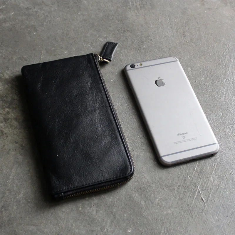 Fashion LEATHER Womens Long Clutch Wallet Zipper Slim Long Wallet FOR Women