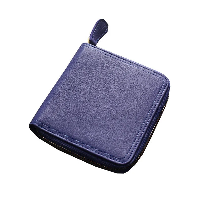 Fashion LEATHER Womens Small Wallet Bifold Zipper Cute Wallet FOR Women