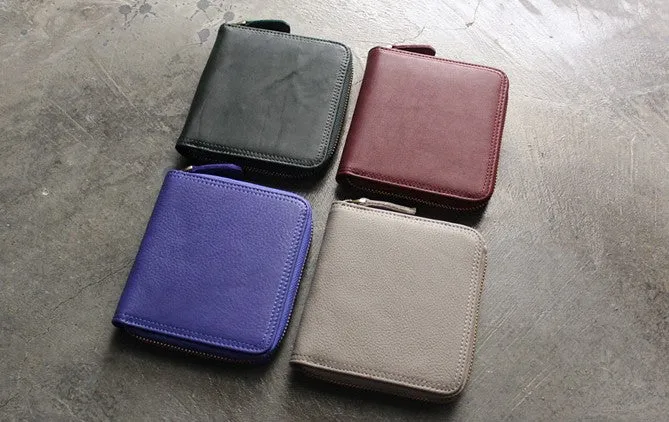 Fashion LEATHER Womens Small Wallet Bifold Zipper Cute Wallet FOR Women