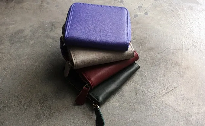 Fashion LEATHER Womens Small Wallet Bifold Zipper Cute Wallet FOR Women
