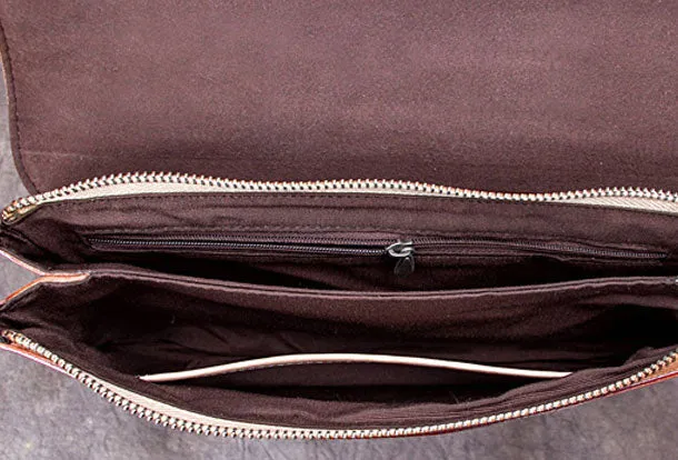Genuine Leather Clutch Vintage Wristlet Wallet Crossbody Bag Shoulder Bag Handbag Purse For Women