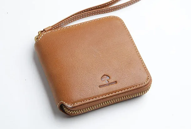 Genuine Leather Cute billfold Slim Zipper Wallet Card Holder Wallet Purse For Women Girl