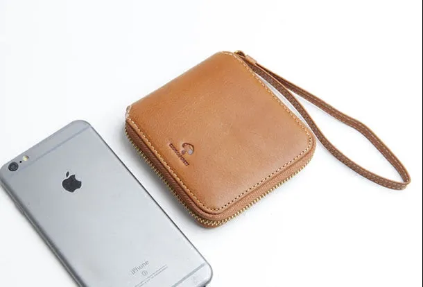 Genuine Leather Cute billfold Slim Zipper Wallet Card Holder Wallet Purse For Women Girl