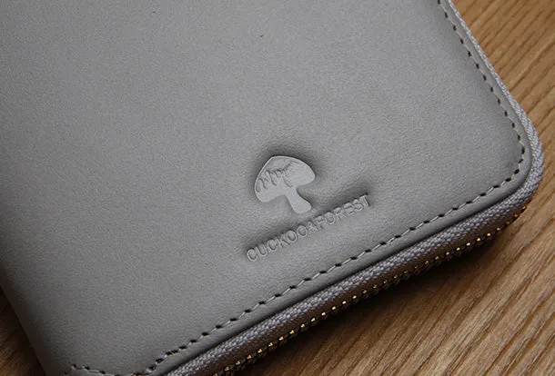 Genuine Leather Cute billfold Slim Zipper Wallet Card Holder Wallet Purse For Women Girl