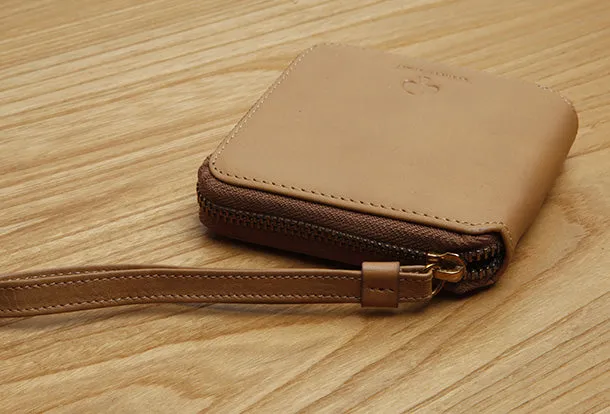 Genuine Leather Cute billfold Slim Zipper Wallet Card Holder Wallet Purse For Women Girl