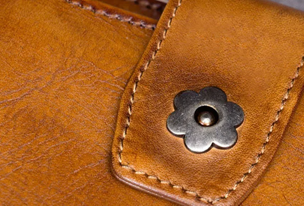 Genuine Leather Wallet billfold Wallet Vintage Wallet Purse Fo Women