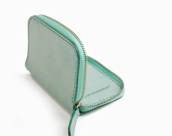 Handmade Cute LEATHER Womens Zipper Key Wallet Leather Key Holders FOR Women