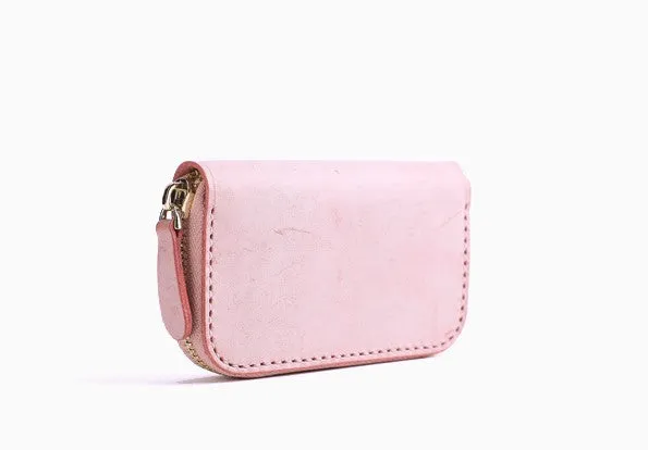 Handmade Cute LEATHER Womens Zipper Key Wallet Leather Key Holders FOR Women