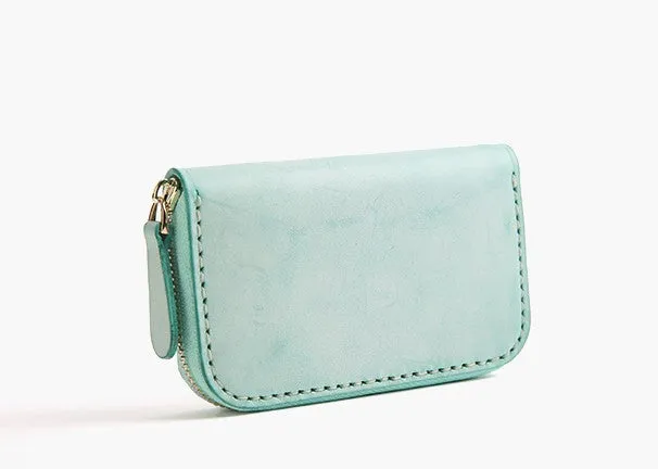 Handmade Cute LEATHER Womens Zipper Key Wallet Leather Key Holders FOR Women