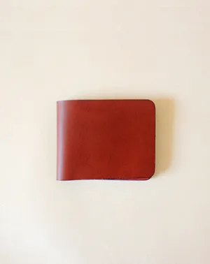 Handmade fashion red cute leather billfold ID card holder bifold wallet for women/lady girl