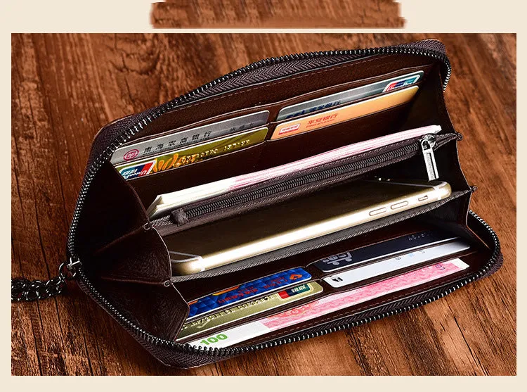 Handmade Flowers Leather Wristlet Wallet Womens Floral Zip Around Wallets Flowers Ladies Zipper Clutch Wallet for Women