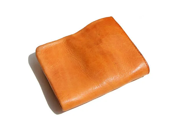 Handmade Genuine leather bifold billfold  purse wallet purse coin women