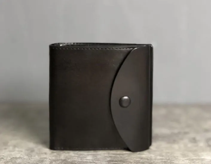 Handmade Genuine Leather Mens Cool Slim Leather Billfold Wallet Men billfold Wallets Bifold for Men