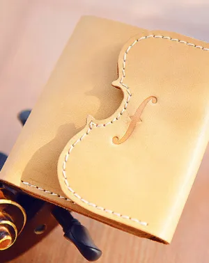 Handmade Leather billfold trifold wallet purse women small wallet vintage cute