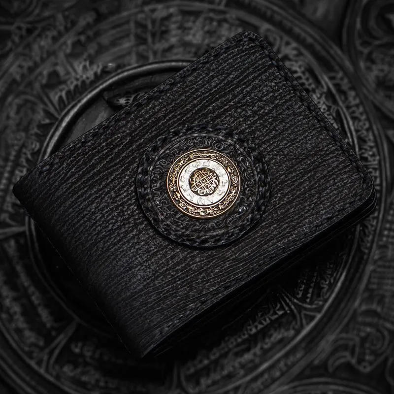 Handmade Leather License Wallet Tooled Mens Small Wallet Cool Leather Wallet billfold Wallet for Men