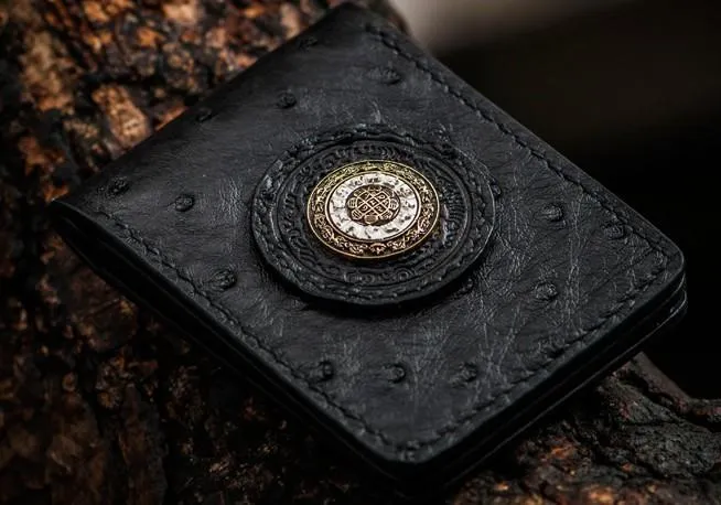 Handmade Leather License Wallet Tooled Mens Small Wallet Cool Leather Wallet billfold Wallet for Men