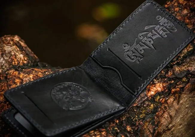 Handmade Leather License Wallet Tooled Mens Small Wallet Cool Leather Wallet billfold Wallet for Men