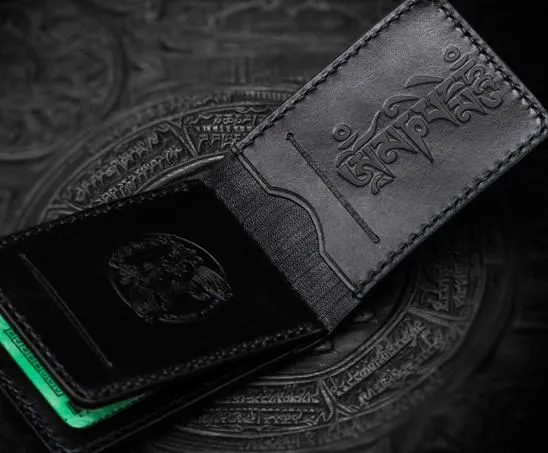 Handmade Leather License Wallet Tooled Mens Small Wallet Cool Leather Wallet billfold Wallet for Men