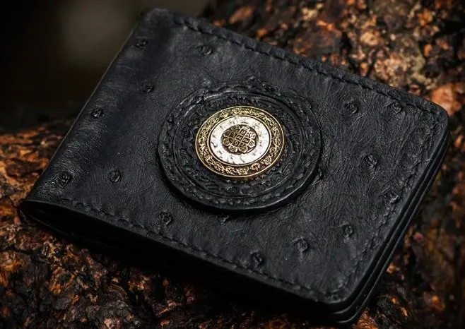 Handmade Leather License Wallet Tooled Mens Small Wallet Cool Leather Wallet billfold Wallet for Men