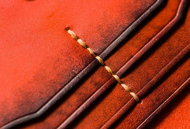 Handmade leather lion biker wallet clutch zip long wallet brown  leather men phone