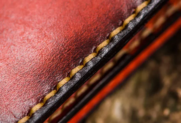 Handmade leather lion biker wallet clutch zip long wallet brown  leather men phone