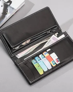 Handmade Leather Mens Clutch Wallet Cool Leather Wallet Long Phone Wallets for Men