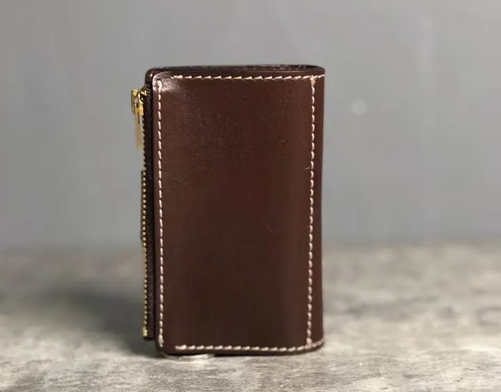 Handmade Leather Mens Cool Key Wallet Car Key Change Coin Card Holder Car Key Case for Men
