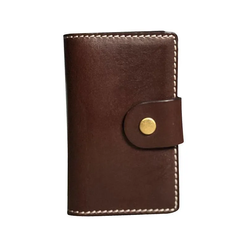 Handmade Leather Mens Cool Key Wallet Car Key Change Coin Card Holder Car Key Case for Men
