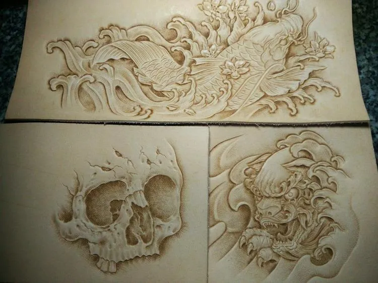 Handmade Leather Praying Tooled Mens billfold Wallet Cool Leather Wallet Slim Wallet for Men