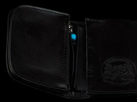 Handmade Leather Wallet Biker Wallet Snake Skin Wallet Cool Wallets for Men Biker Chain Wallet