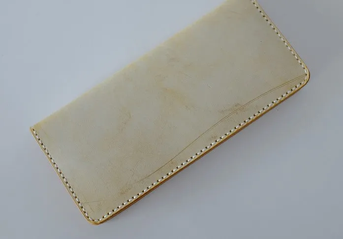 Handmade LEATHER Womens Long Wallet Leather Bifold Long Wallet FOR Women