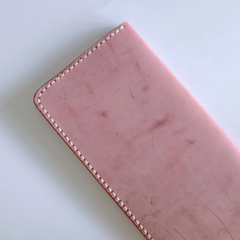 Handmade LEATHER Womens Long Wallet Leather Bifold Long Wallet FOR Women