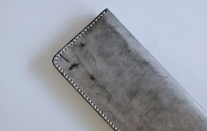 Handmade LEATHER Womens Long Wallet Leather Bifold Long Wallet FOR Women