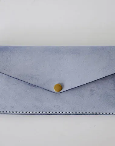 Handmade LEATHER Womens Long Wallet Leather Envelope Long Wallet FOR Women