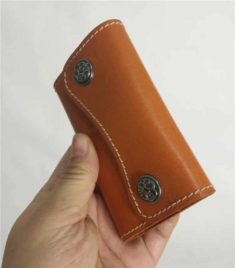 Handmade Mens Leather Biker Key Wallets Cool Small Key Wallet Key Holders