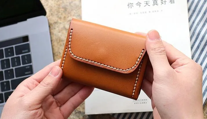 Leather Mens Card Wallets Front Pocket Wallet Small Cool Change Wallet for Men