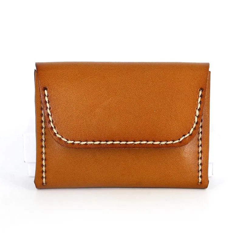 Leather Mens Card Wallets Front Pocket Wallet Small Cool Change Wallet for Men