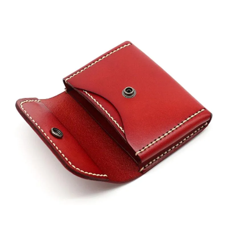 Leather Mens Card Wallets Front Pocket Wallet Small Cool Change Wallet for Men