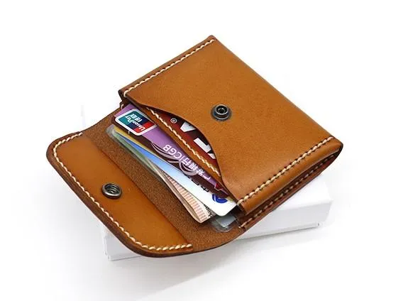 Leather Mens Card Wallets Front Pocket Wallet Small Cool Change Wallet for Men