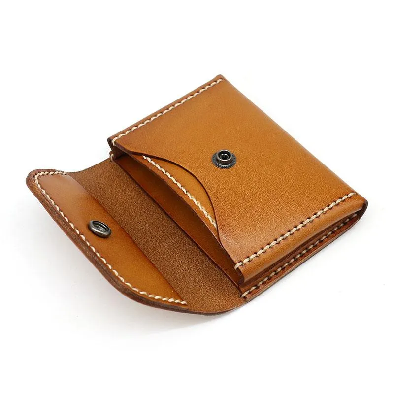 Leather Mens Card Wallets Front Pocket Wallet Small Cool Change Wallet for Men