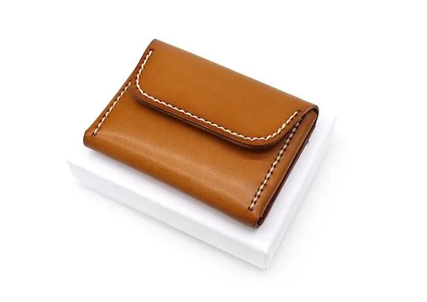 Leather Mens Card Wallets Front Pocket Wallet Small Cool Change Wallet for Men