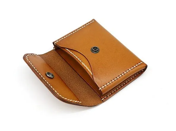 Leather Mens Card Wallets Front Pocket Wallet Small Cool Change Wallet for Men