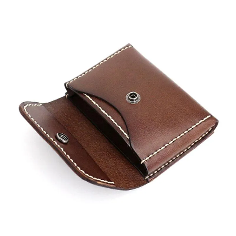 Leather Mens Card Wallets Front Pocket Wallet Small Cool Change Wallet for Men