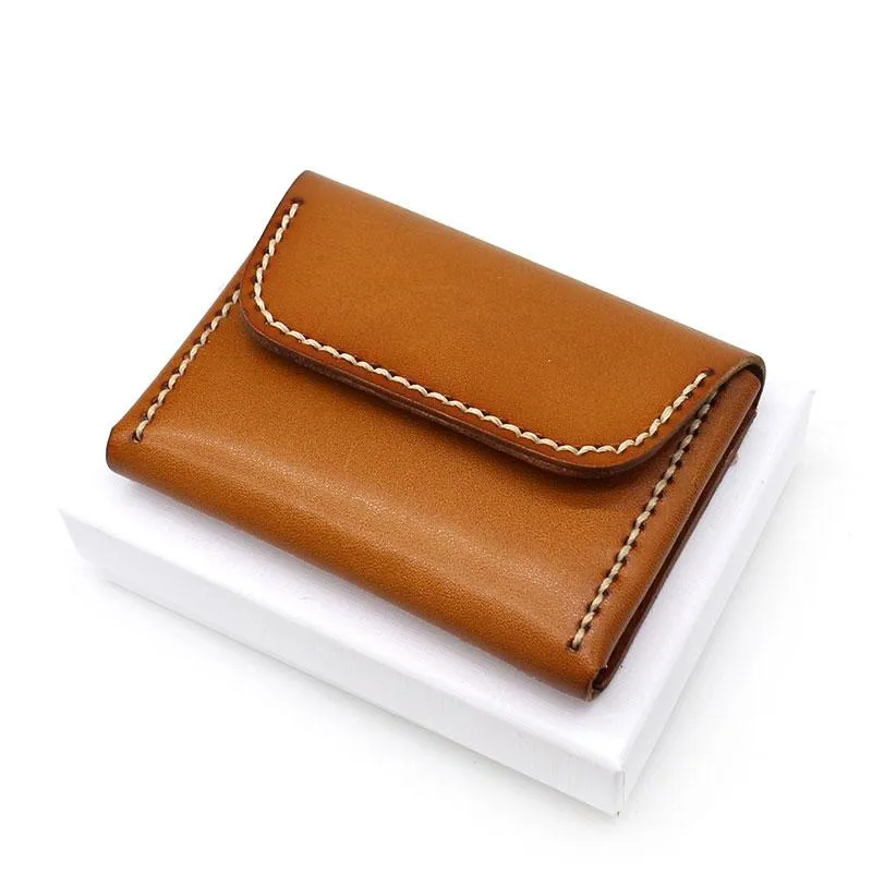 Leather Mens Card Wallets Front Pocket Wallet Small Cool Change Wallet for Men