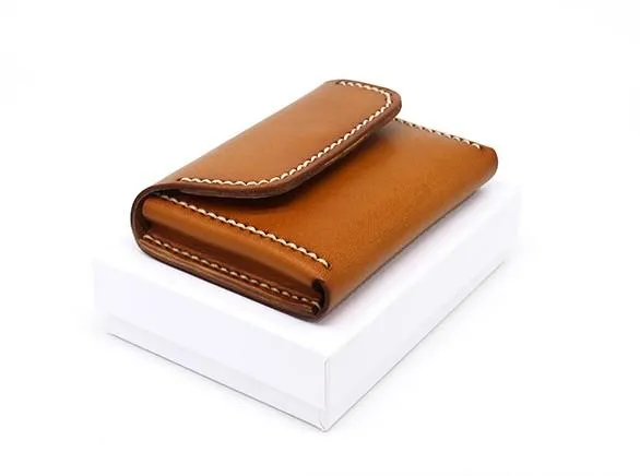 Leather Mens Card Wallets Front Pocket Wallet Small Cool Change Wallet for Men