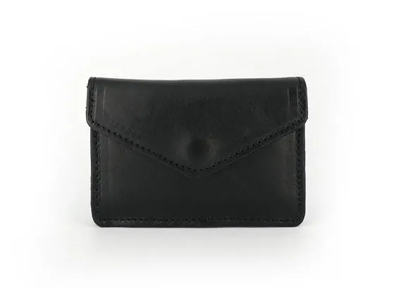 Leather Mens Envelope Front Pocket Wallet Card Wallet Cool Small Change Wallet for Men