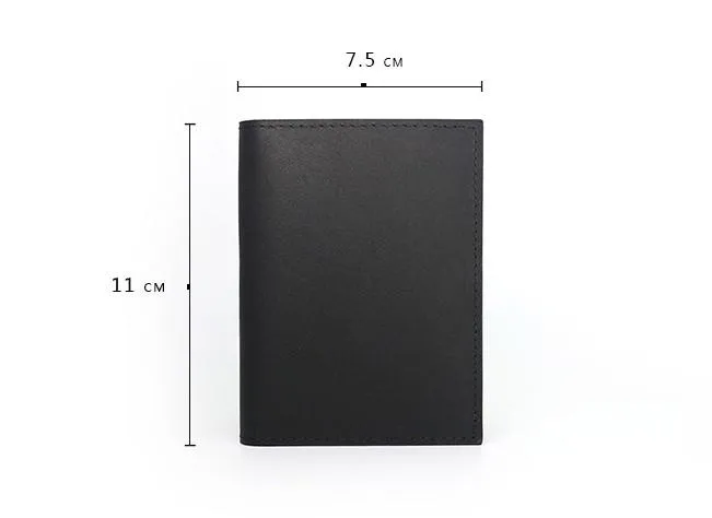 Leather Mens Front Pocket Wallet Small Card Wallet Change Wallets for Men