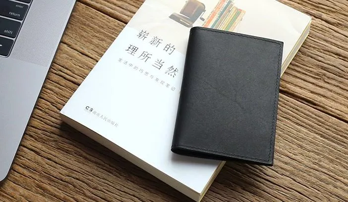 Leather Mens Front Pocket Wallet Small Card Wallet Change Wallets for Men