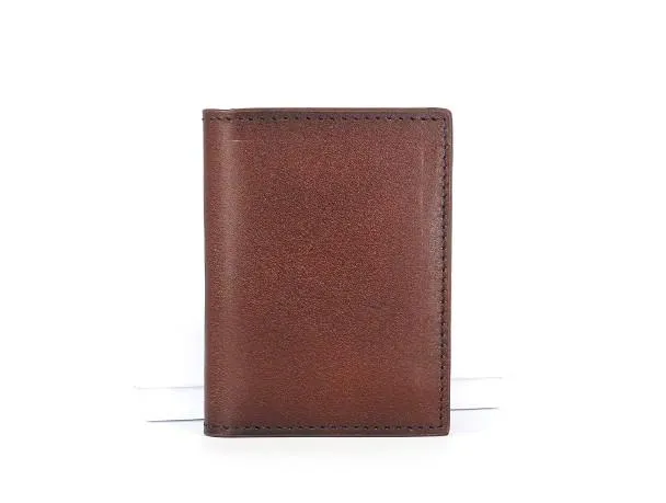 Leather Mens Front Pocket Wallet Small Card Wallet Change Wallets for Men